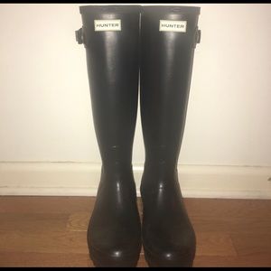 Excellent condition Black Hunter Boots